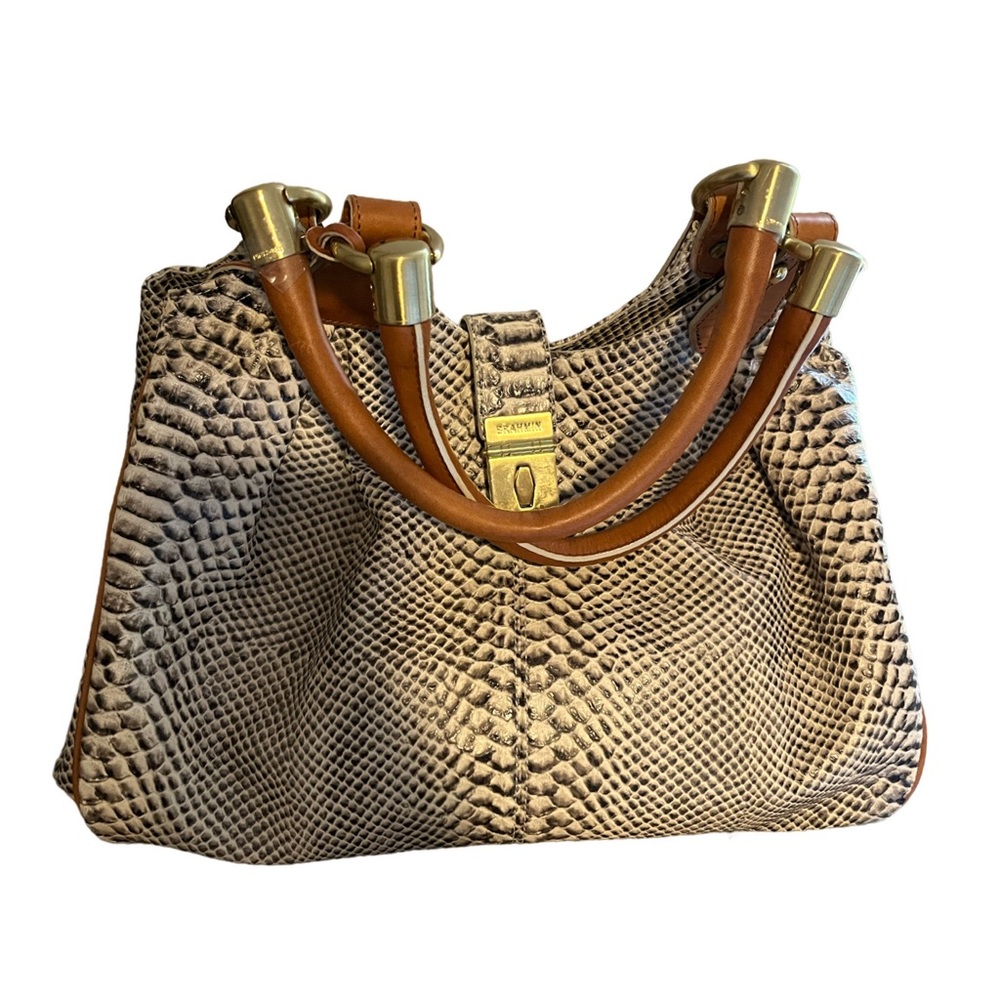NWOT Brahmin Isabella Fiore Large Handbag with Shoulder Strap and Dust Bag